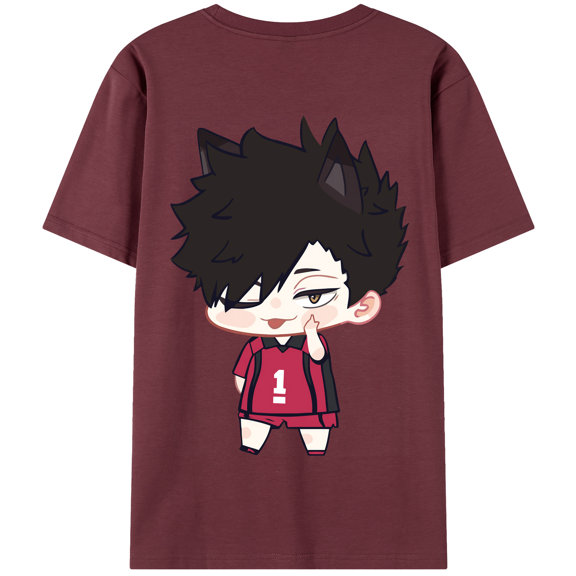 （画像用） ハイキュー!! Haikyu!! 綿100％半袖Tシャツ（背面プリント）